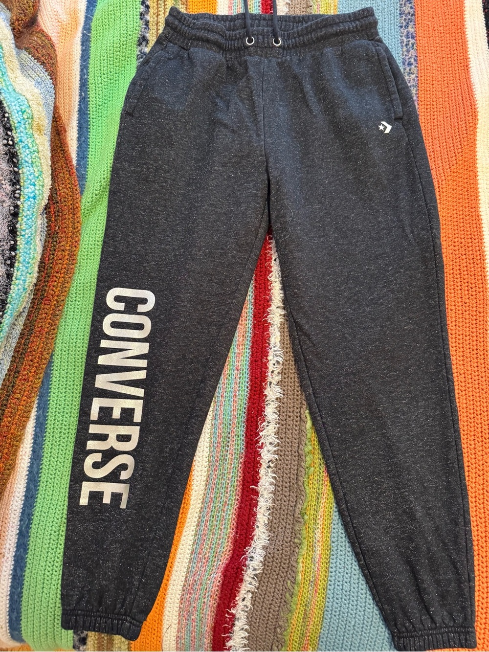 Converse Dark Gray Logo Track Joggers